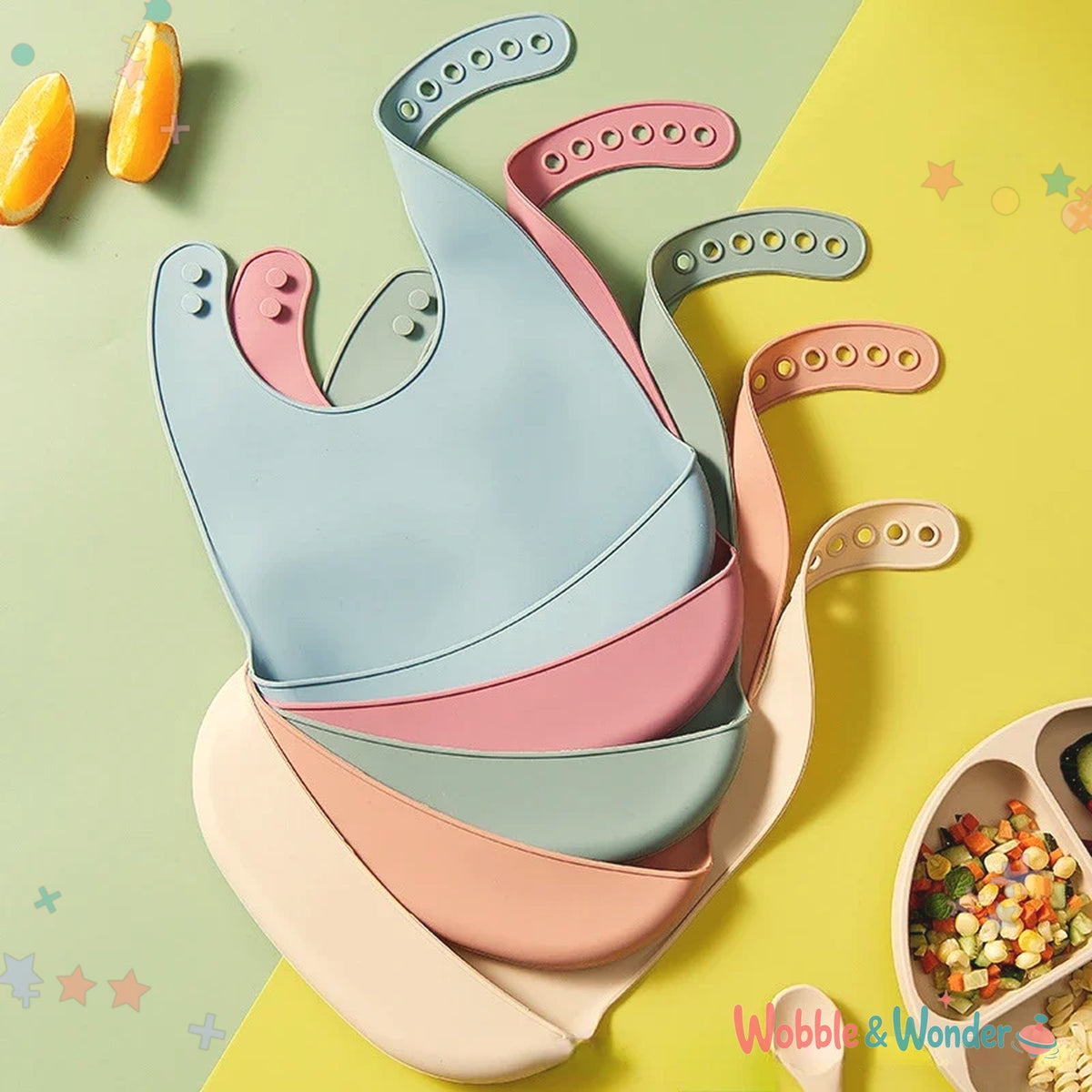 Adjustable Silicone Bib