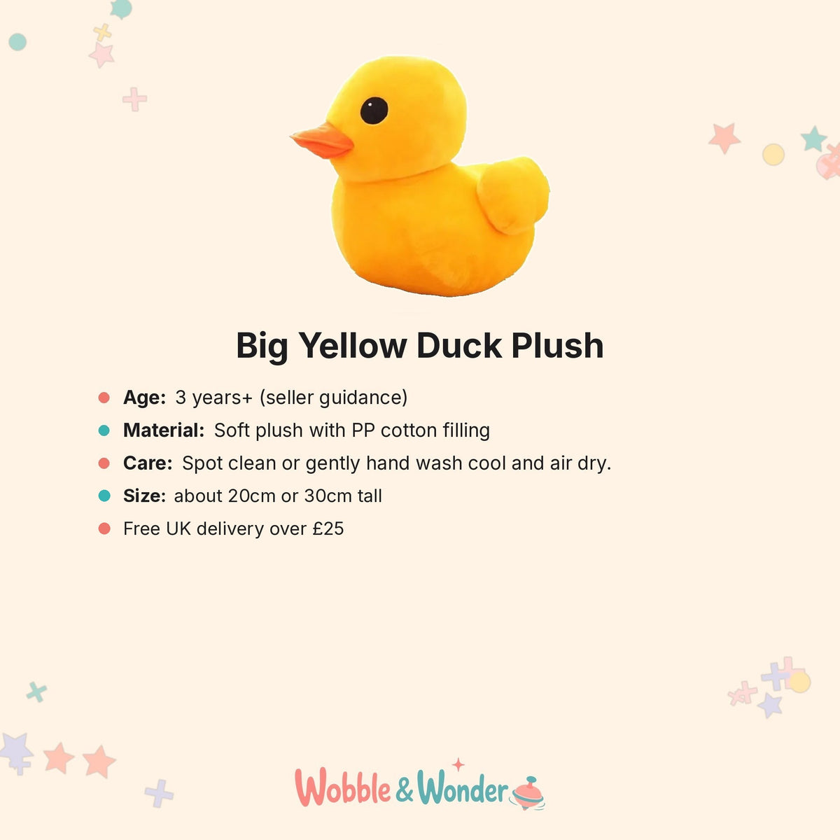 Big Yellow Duck Plush