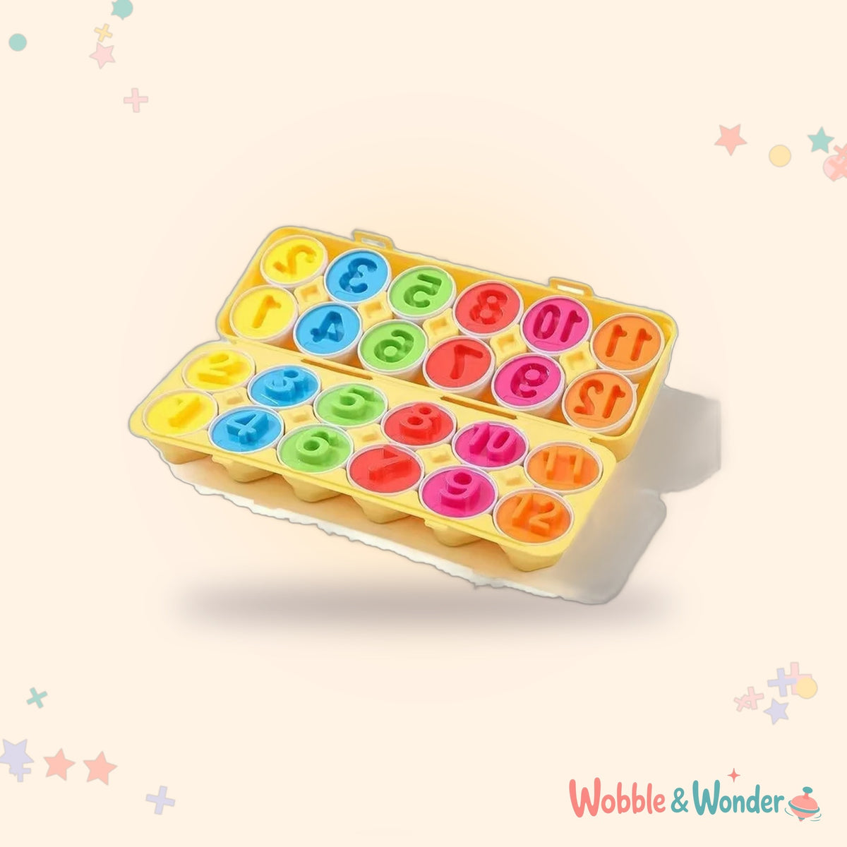 12 Number Eggs
