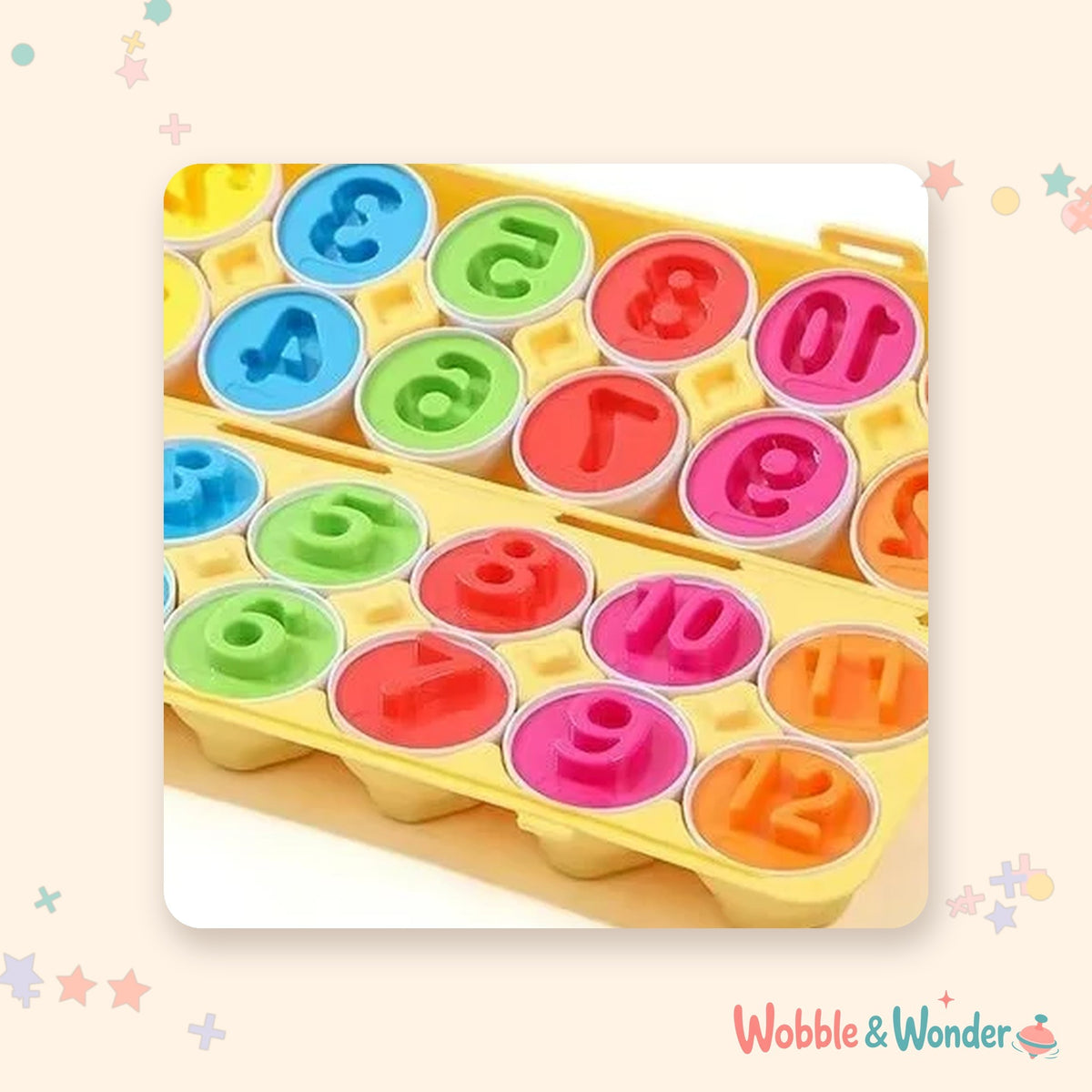 12 Number Eggs