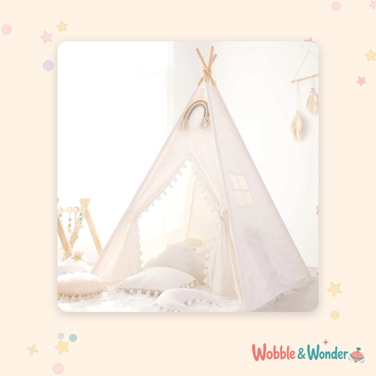 Cotton Teepee Play Tent