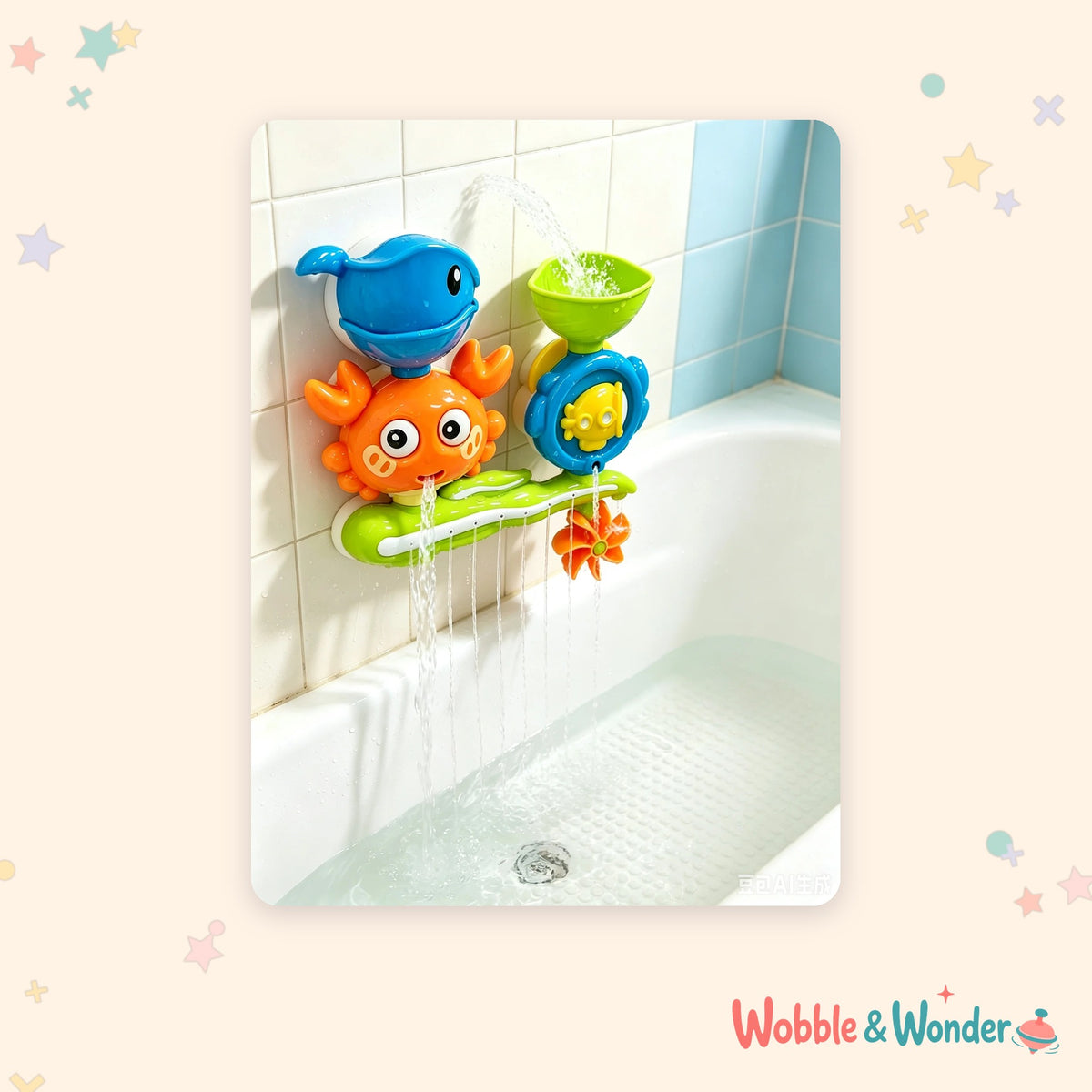 Crab Water Spinner Bath Toy