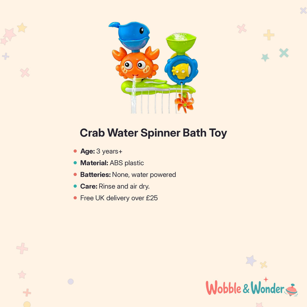 Crab Water Spinner Bath Toy