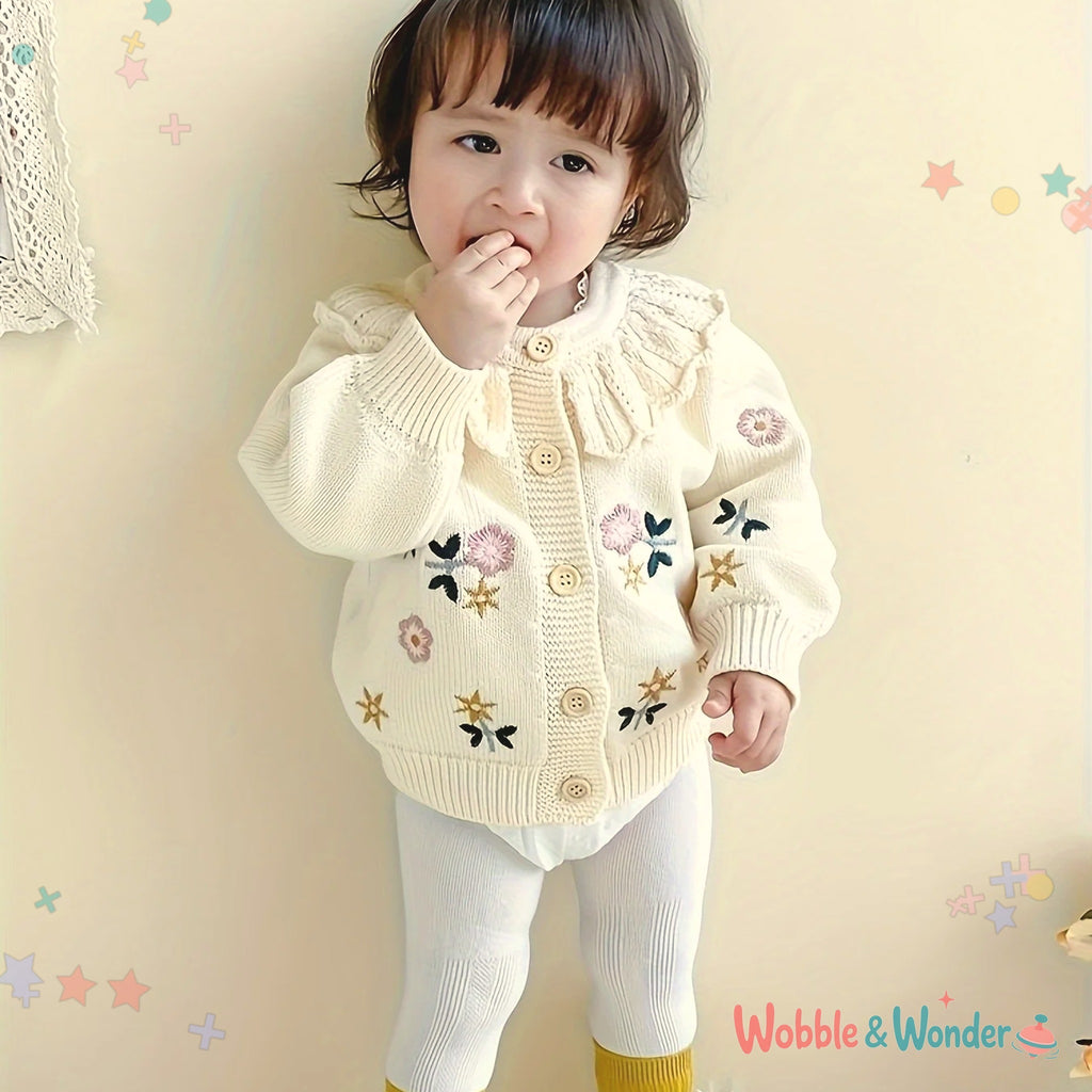 Embroidered Knitted Cardigan
