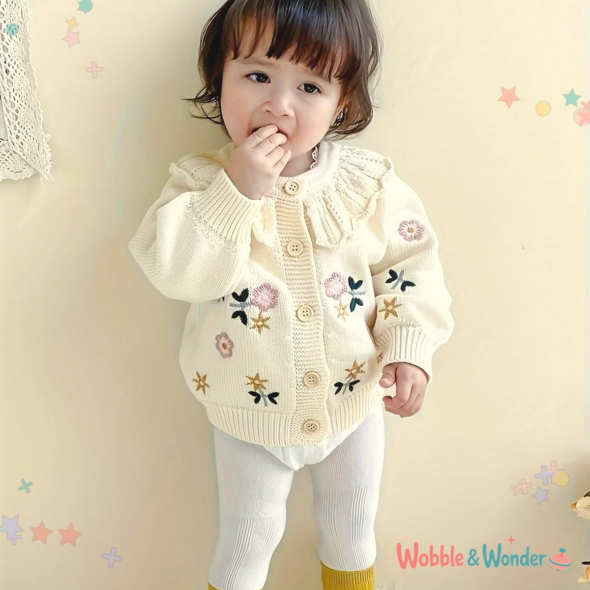 Embroidered Knitted Cardigan