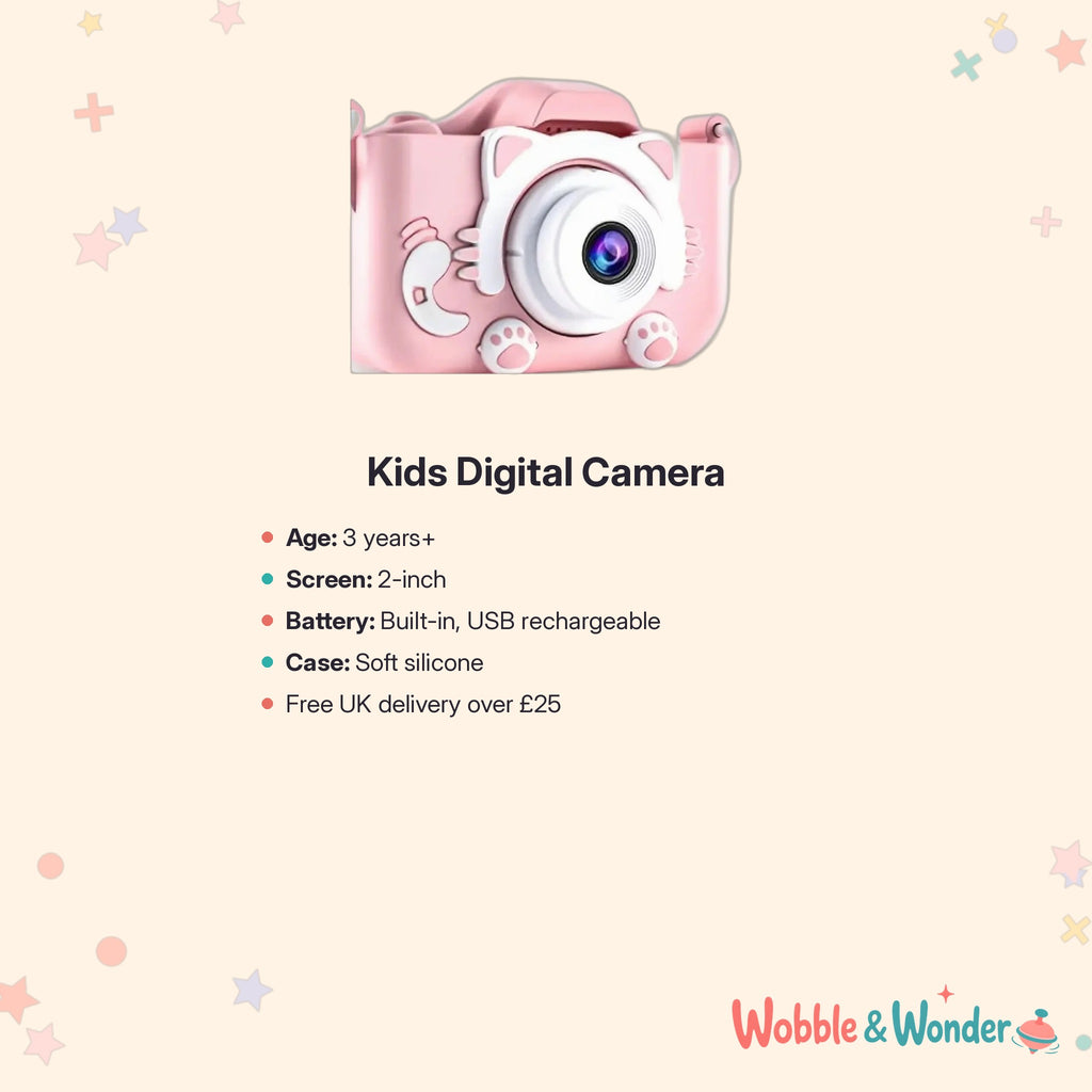 Kids Digital Camera with Silicone Case