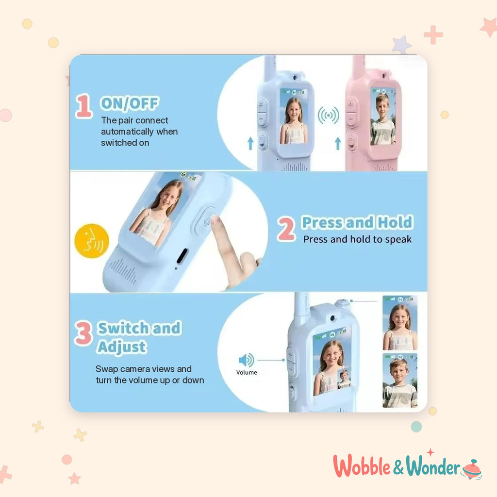 Kids Video Walkie Talkies (2 Pack)