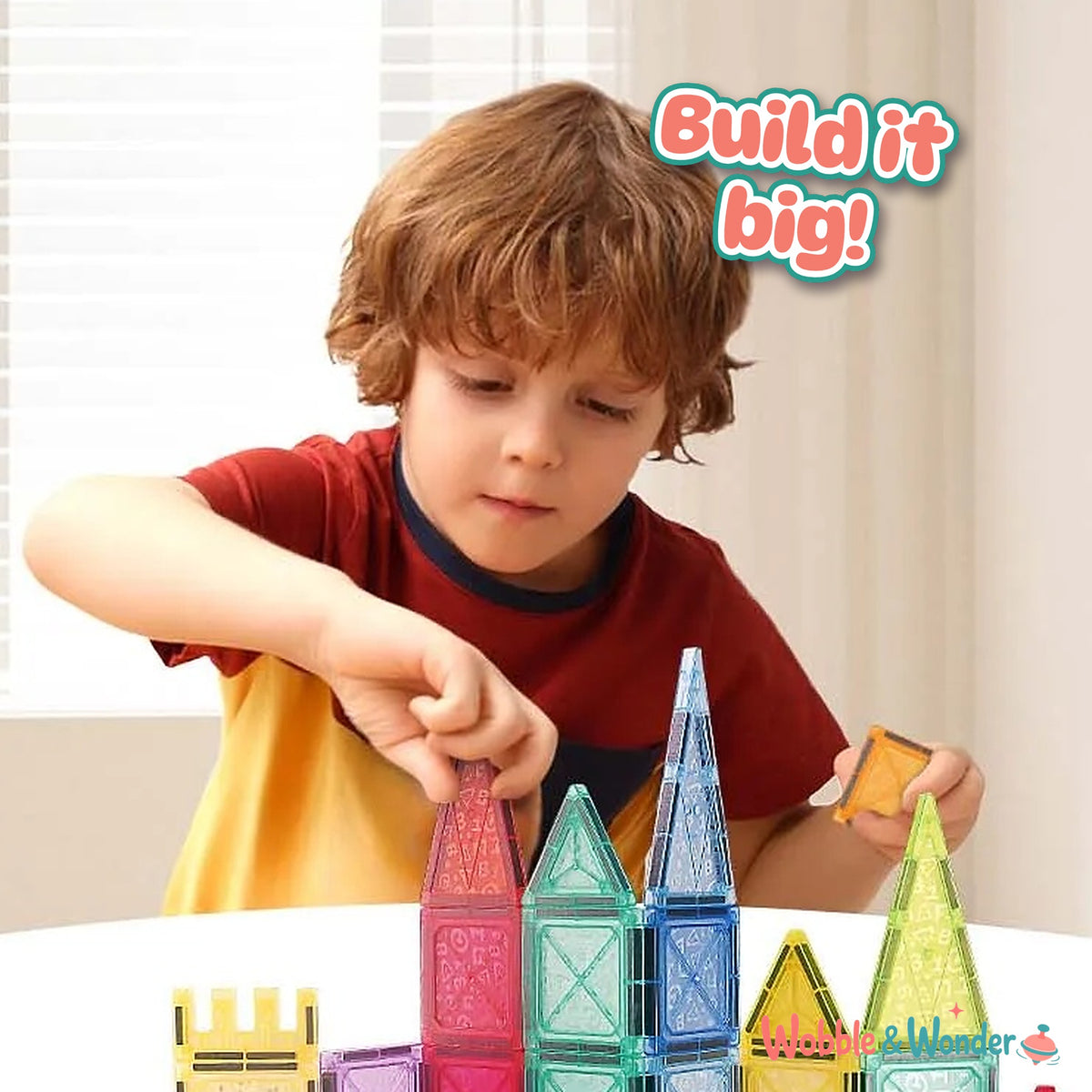 Magnetic Building Tiles Set