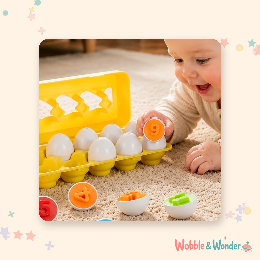 12 Number Eggs