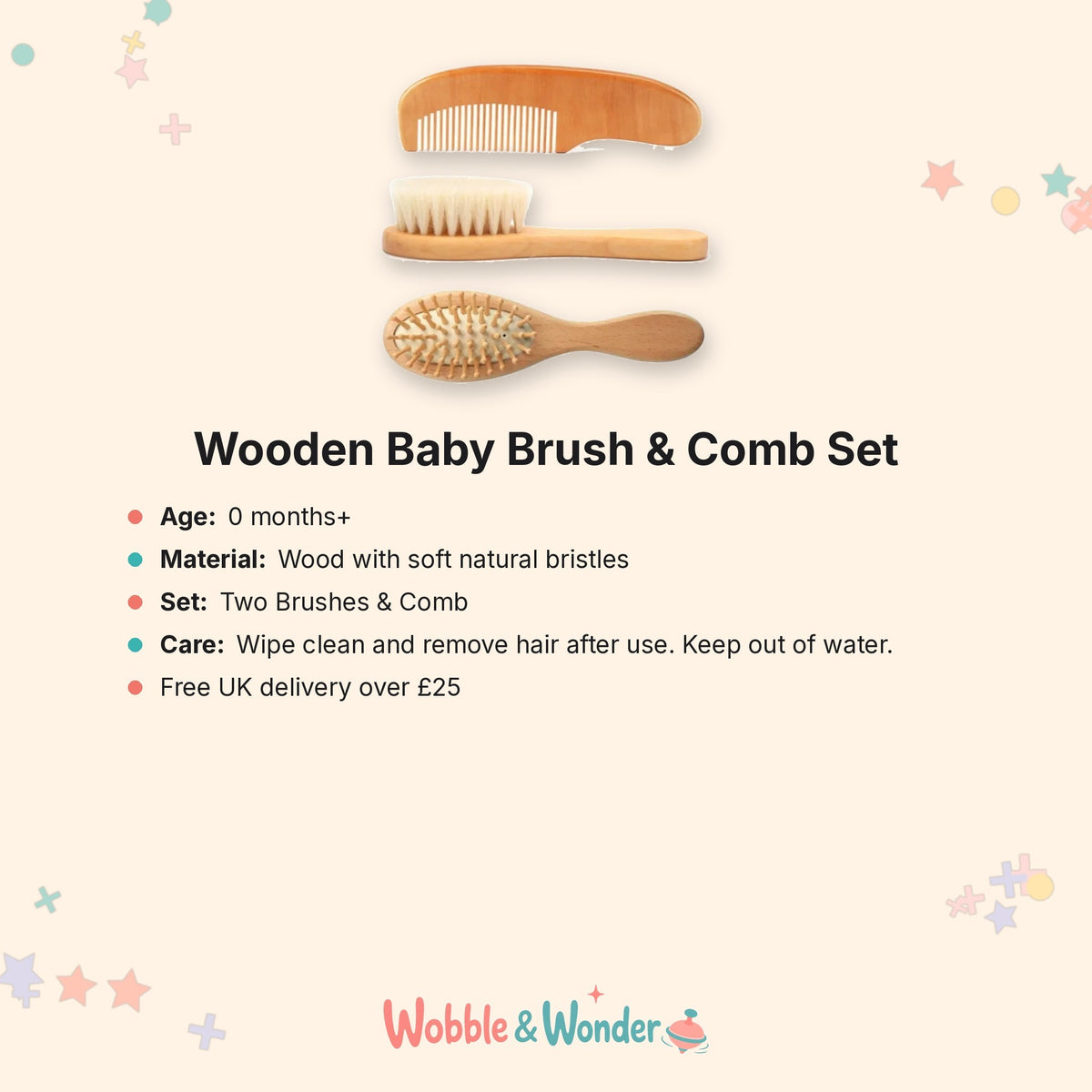 Two Brushes & Comb