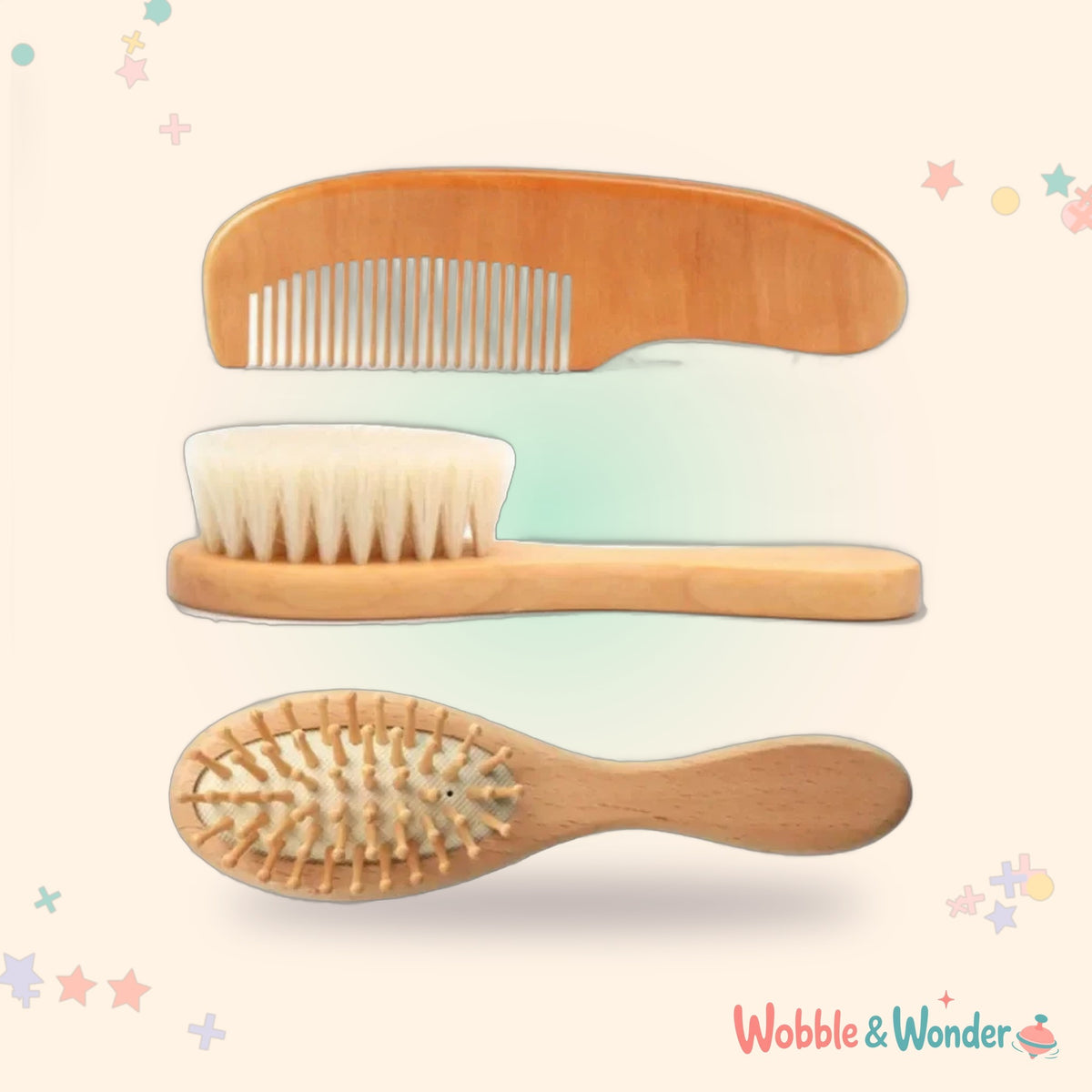 Two Brushes & Comb
