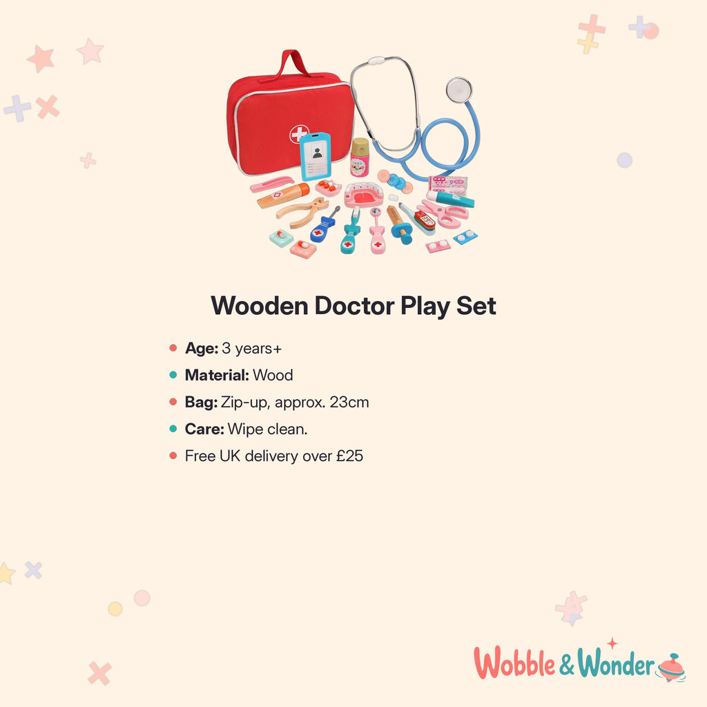 Wooden Doctor & Dentist Play Set