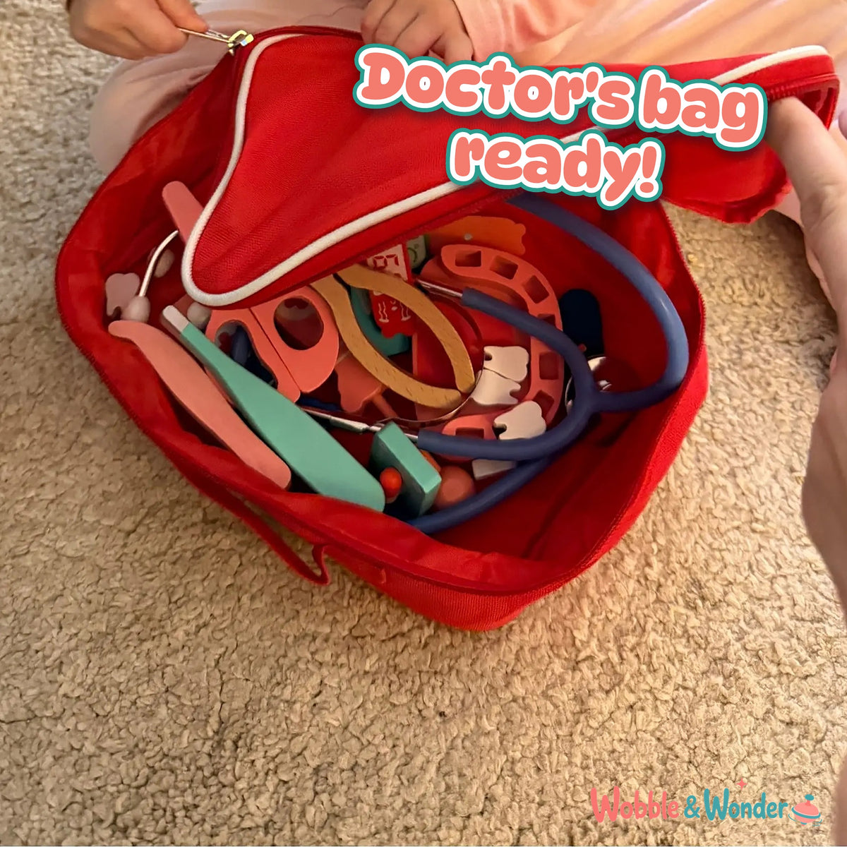 Wooden Doctor & Dentist Play Set