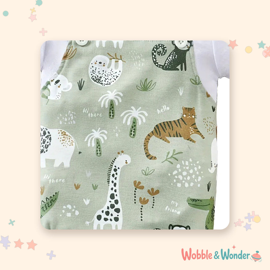 Zoo Animal Print Romper