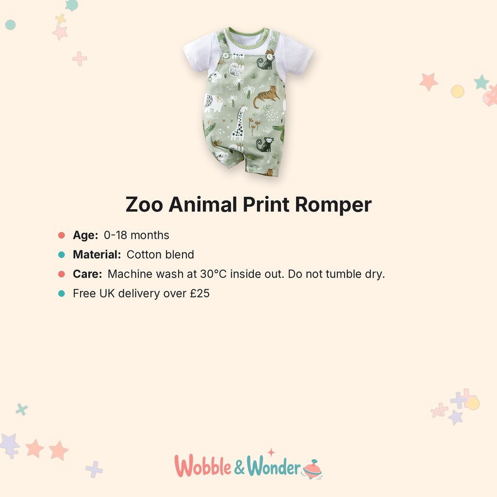 Zoo Animal Print Romper
